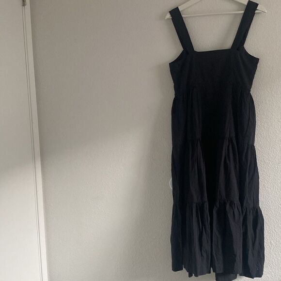 Madewell Suzette Seamed Bodice Tiered Midi Dress - Picture 4 of 6
